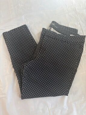 Old Navy Black Patterned Pants